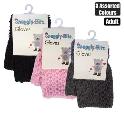 Gloves Adult Open Finger with Cuff