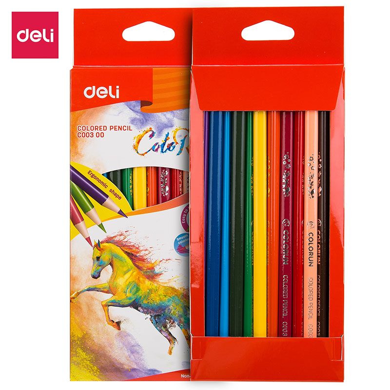 Colored Pencil 12 Color Full Length Triangular