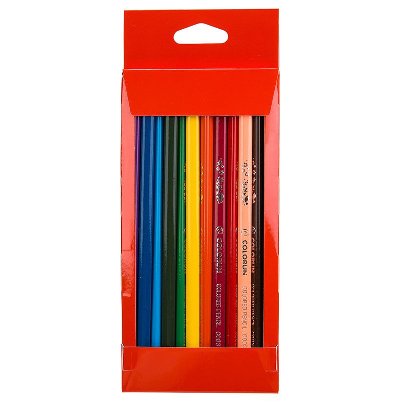 Colored Pencil 12 Color Full Length Triangular