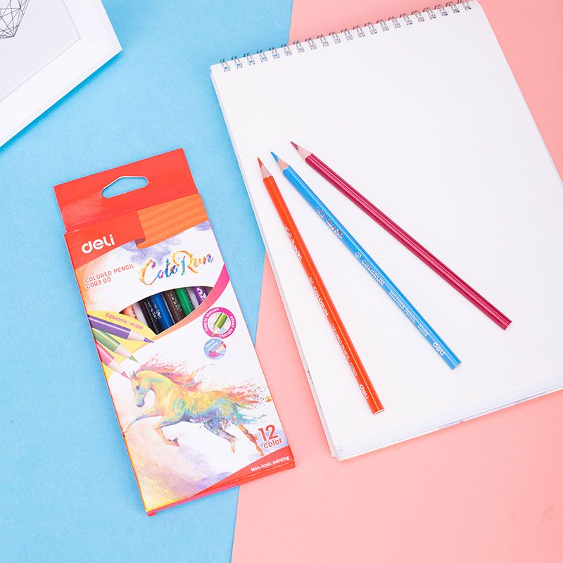 Colored Pencil 12 Color Full Length Triangular