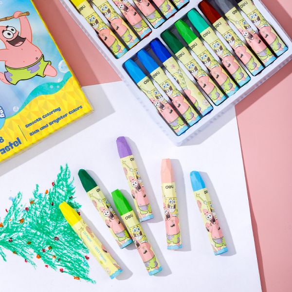 SpongeBob Oil Pastel 12 Colors