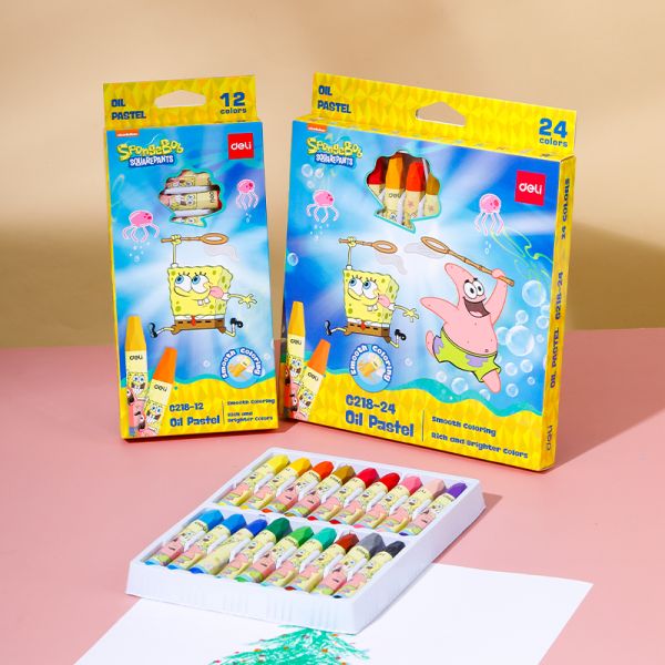 SpongeBob Oil Pastel 12 Colors