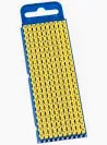HellermannTyton WIC2 Snap On Cable Markers, Yellow, Pre-printed ''S'', 2.8 → 3.8 Cable 200pc