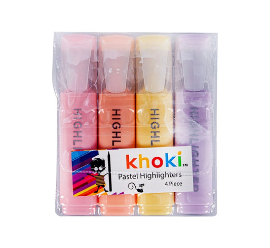 Pastel Highlighters, 4 Piece