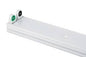 4FT Wide Body Open Channel Fitting Wired for Double LED Emergency