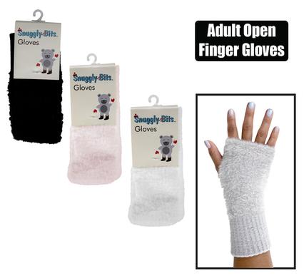 Gloves Adult Open Finger with Cuff