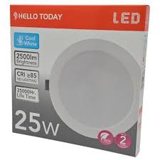 25w Panel Light Round Concealed Cw
