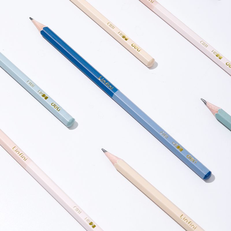 Graphite Pencil HB Hexagonal Barrel, Dipped Head 12's