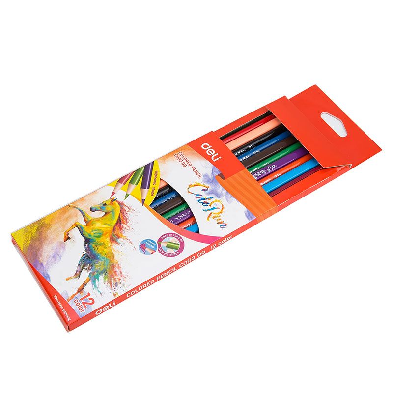 Colored Pencil 12 Color Full Length Triangular