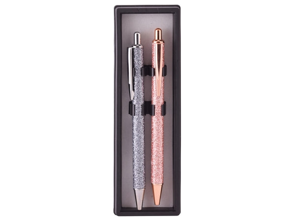 Glitter Silver & Rosegold Pen Set