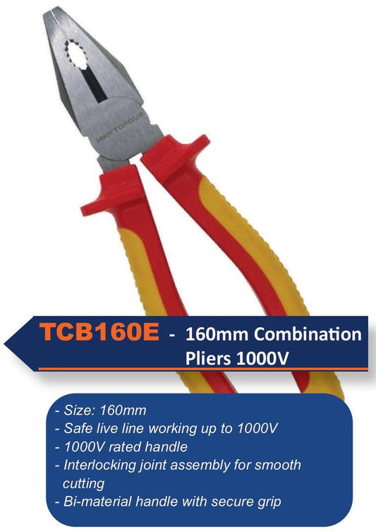 TCB160E - 160mm 1000V ELECTRICIANS PLIERS