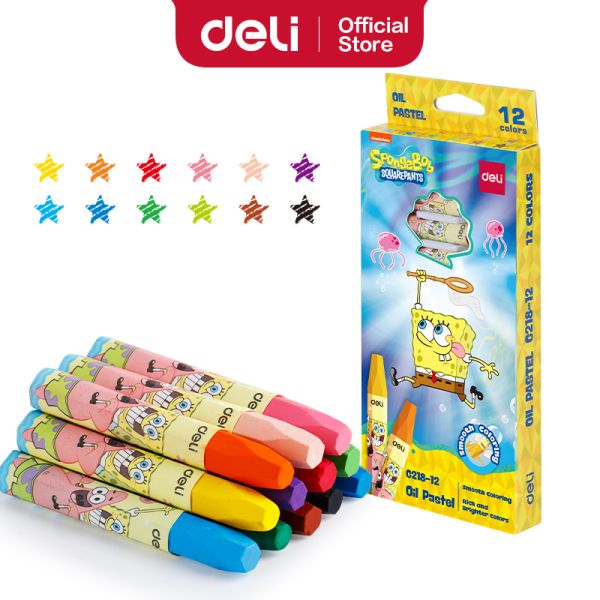 SpongeBob Oil Pastel 12 Colors