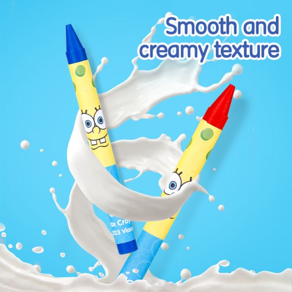 Spongebob Wax Crayon 8x90mm 10 Colors