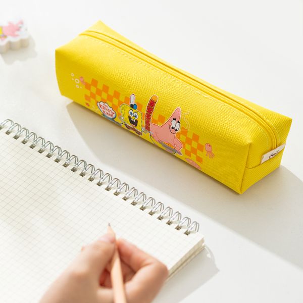 Spongebob Pencil Pouch 20x5.5x5cm Pink & Yellow