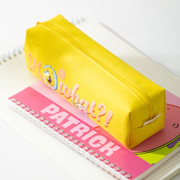 SpongeBob Pencil Pouch Pink & Yellow