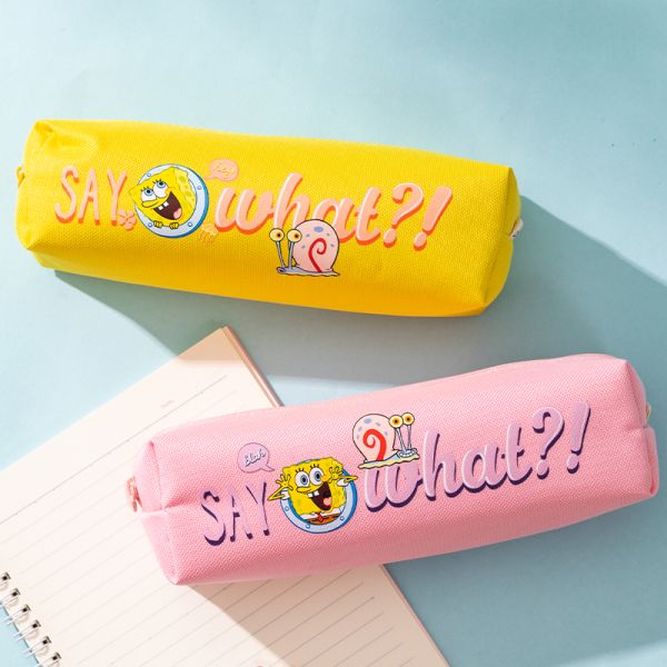 SpongeBob Pencil Pouch Pink & Yellow